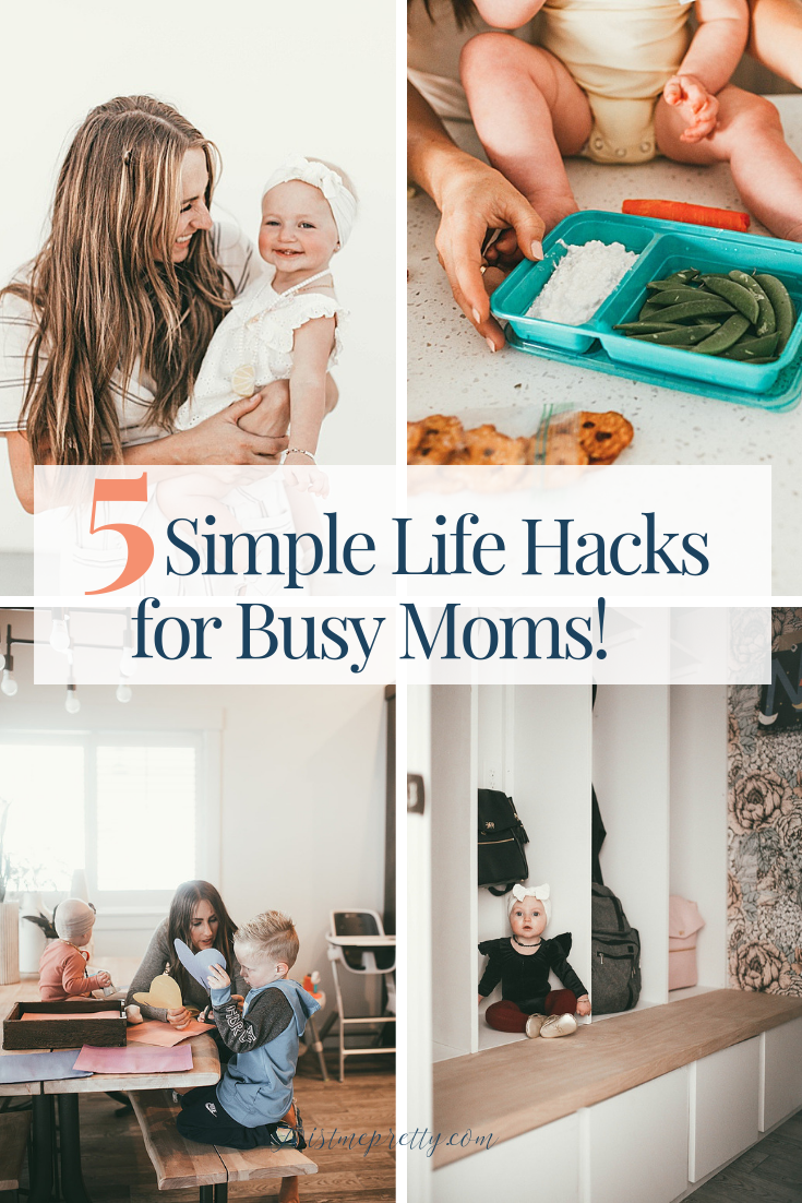 These are such simple and easy ideas to make life easier from TwistMePretty.com #momhacks #lifehacks #productivity #motherhood