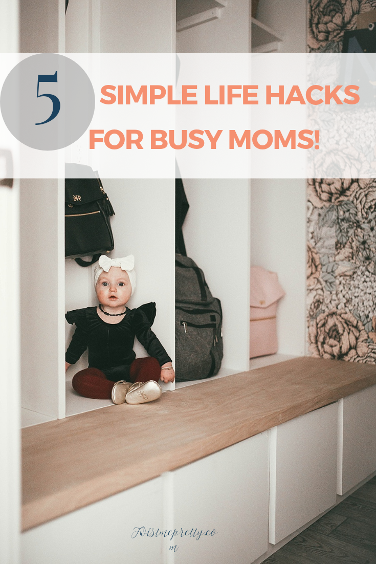 These are such simple and easy ideas to make life easier from TwistMePretty.com #momhacks #lifehacks #productivity #motherhood