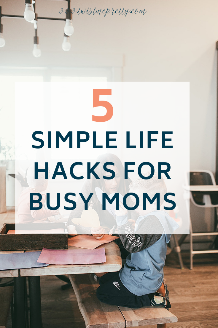 These are such simple and easy ideas to make life easier from TwistMePretty.com #momhacks #lifehacks #productivity #motherhood