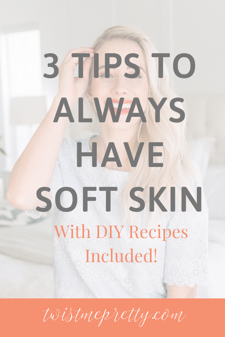 One of the keys to soft skin is exfoliation! Try this DIY recipe from Twistmepretty.com