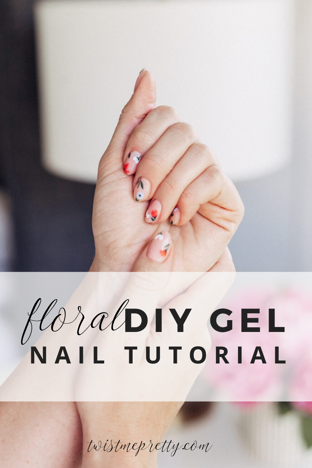 Diy tutorial for gel nails that you can at home! Love these gorgeous floral designs for every season. 