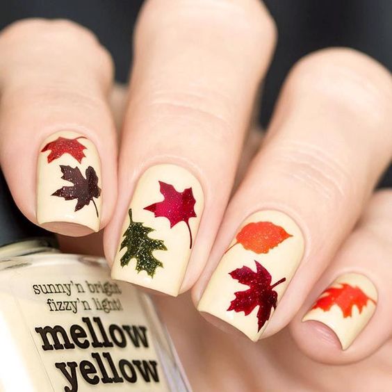 Another great DIY Fall floral gel nail inspiration. These are gorgeous and the tutorial actually makes them seem easy! 