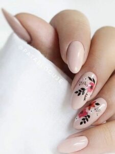 Love all of the spring floral gel nail inspiration. These are gorgeous and the tutorial actually makes them seem easy!