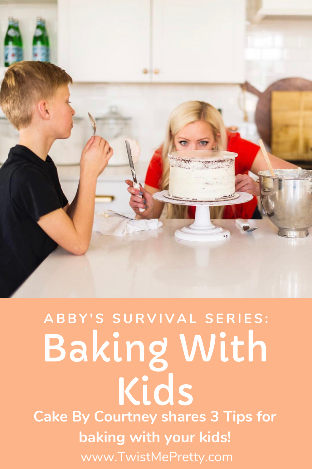 Abby's Survival Series: Baking With Kids- 3 tips for baking with your kids from Cake By Courtney. www.TwistMePretty.com