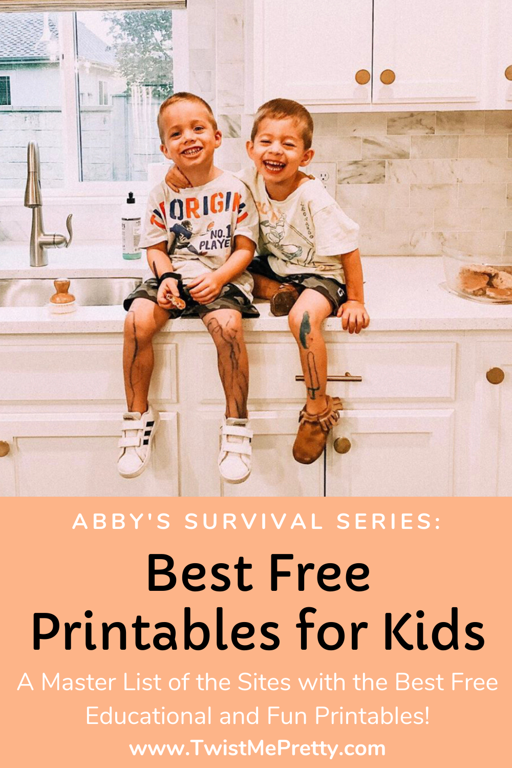 Abby's Survival Series- Best Free Printables for Kids. www.TwistMePretty.com