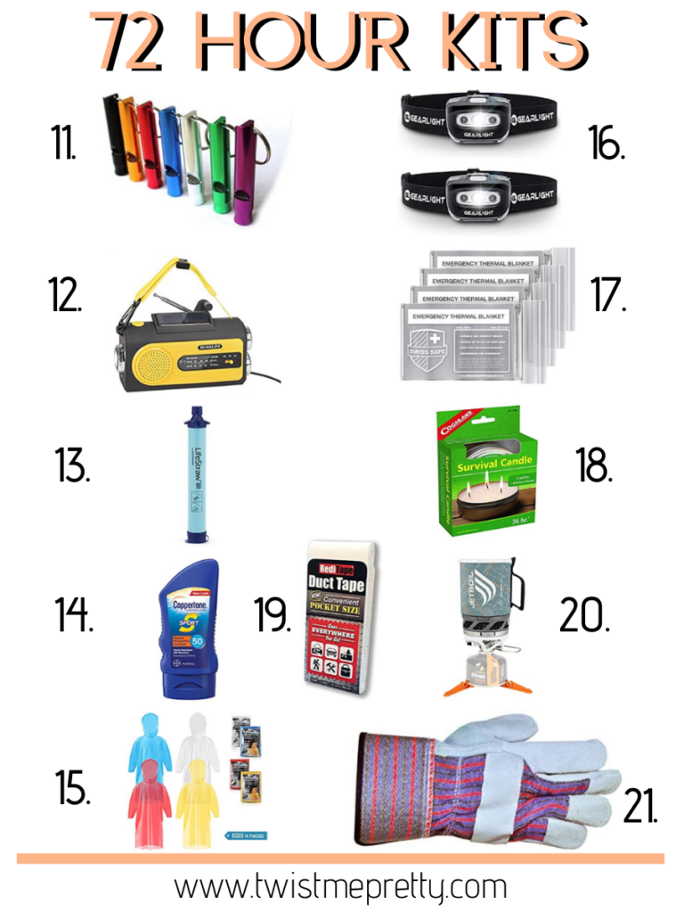 72 Hour Kits for Adults Everything You Need to Build Your Own