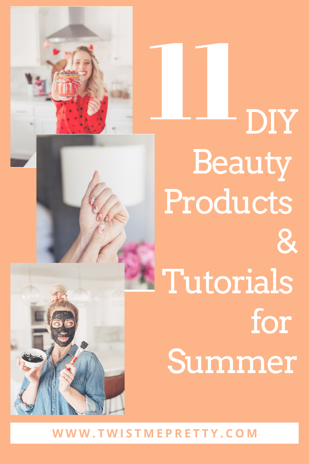 11 diy beauty products and tutorials for summer. www.twistmepretty.com