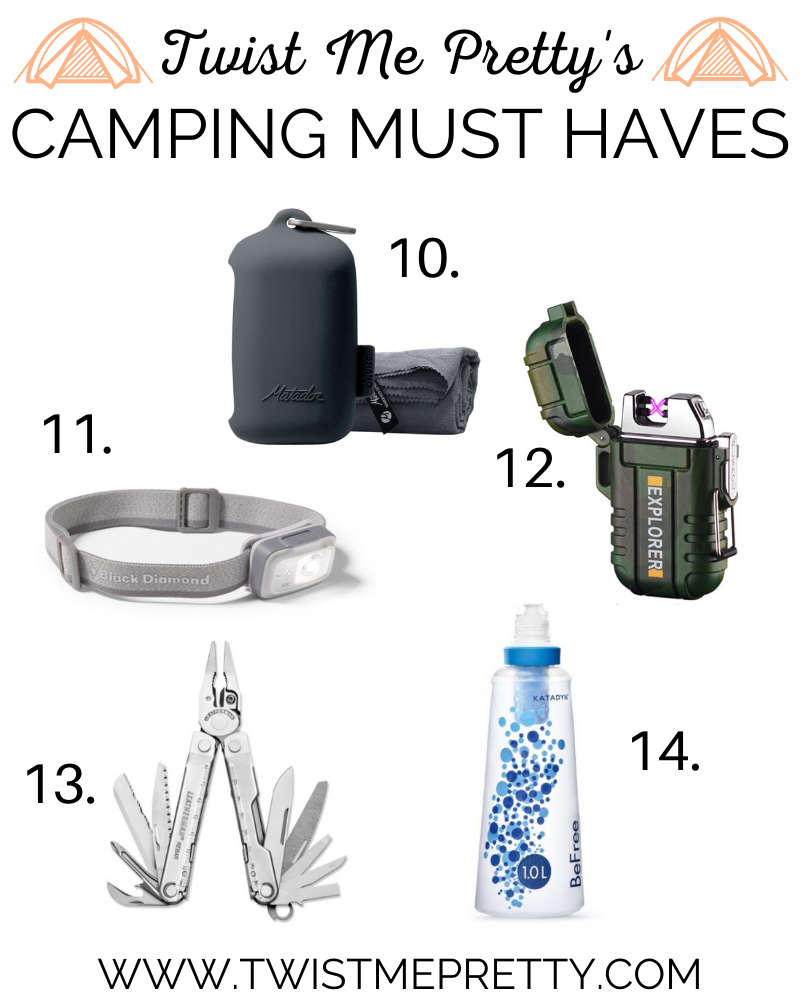 Twist Me Pretty's Camping Gear Must Haves www.TwistMePretty.com