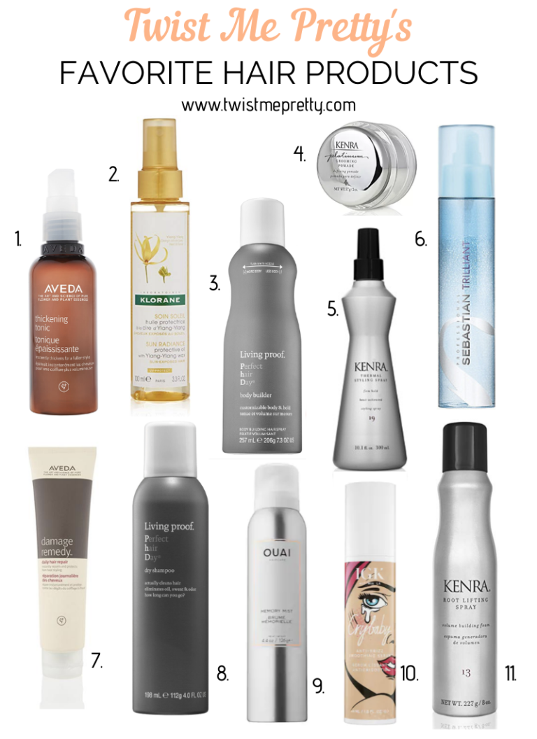 My Favorite Hair Products and Tools Twist Me Pretty