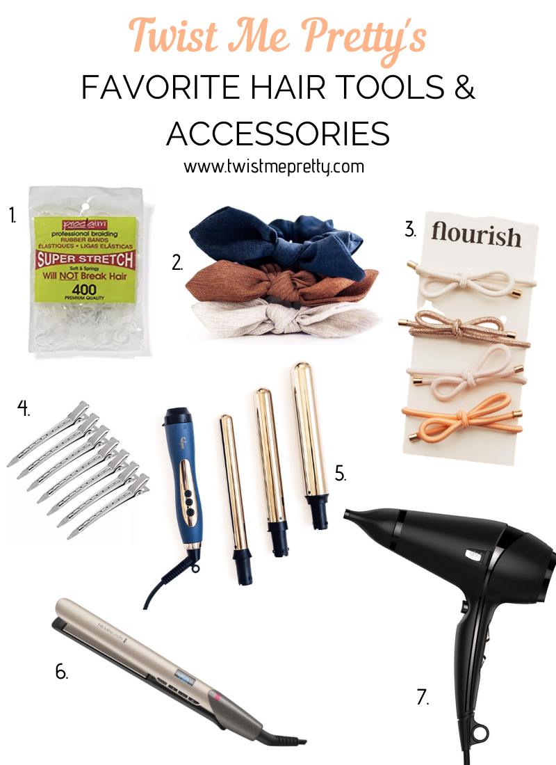 Twist Me Pretty's favorite hair tools and accessories. www.twistmepretty.com