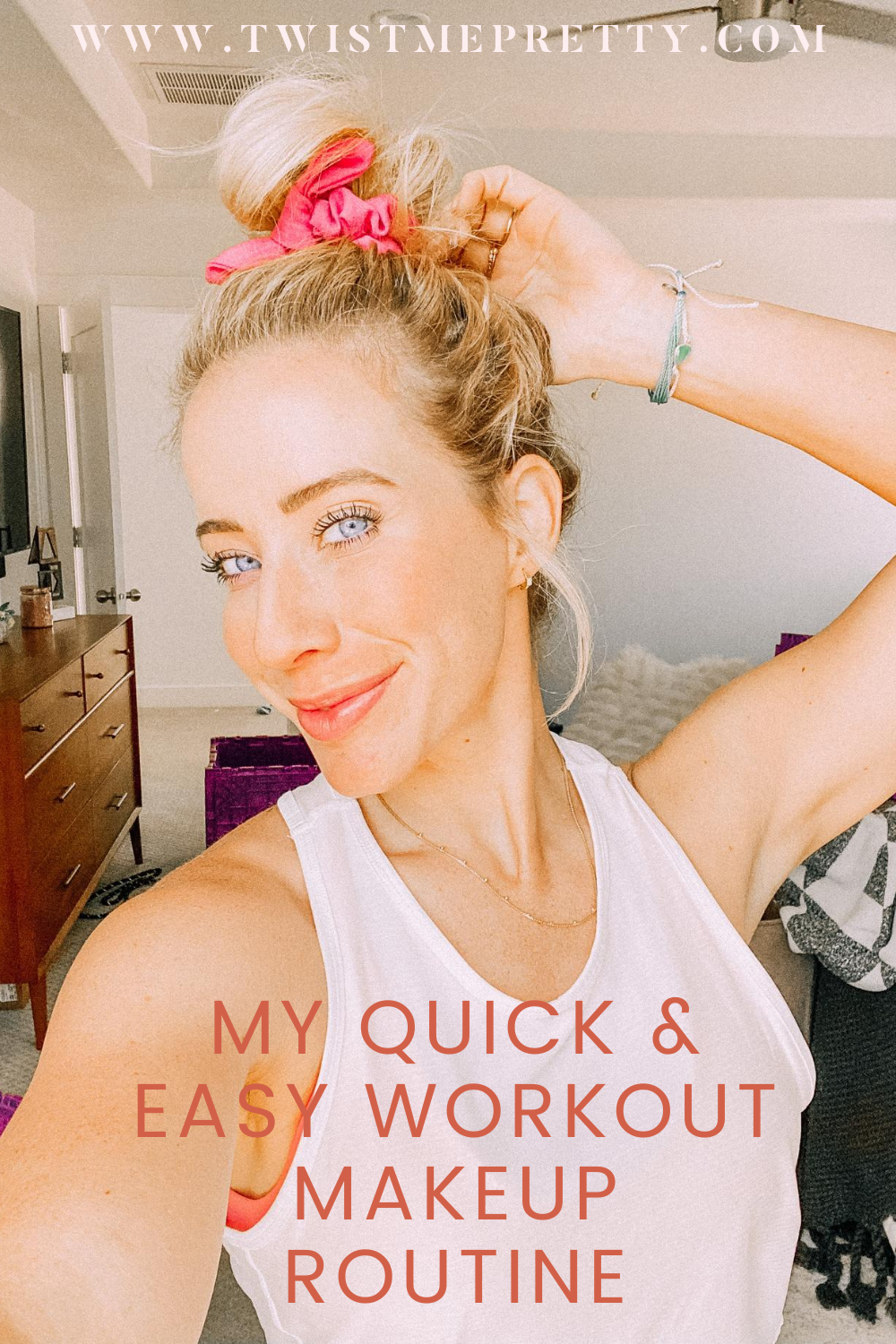 My quick and easy workout makeup routine! www.twistmepretty.com
