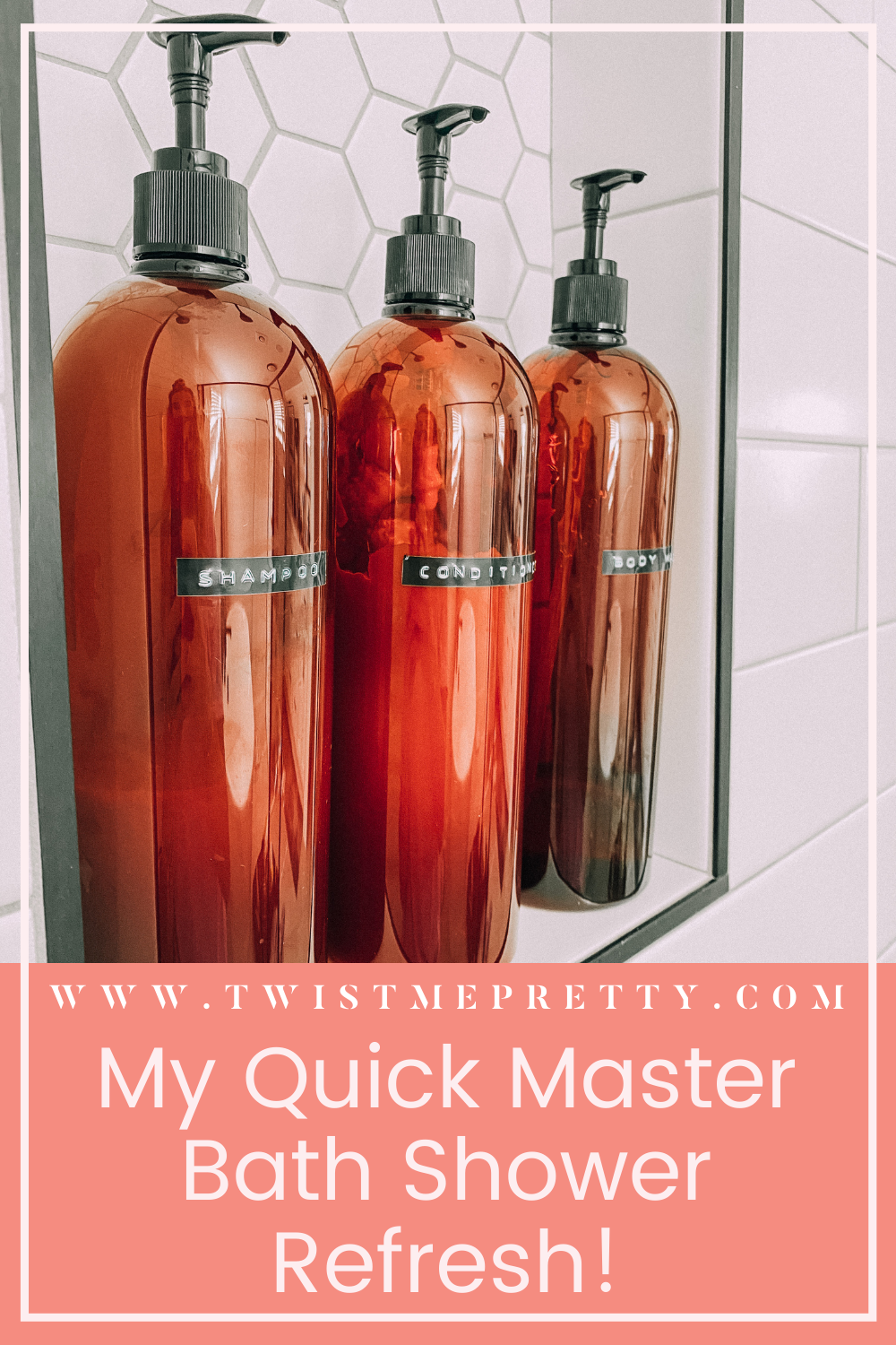 My Quick Master Bath Shower Refresh www.twistmepretty.com