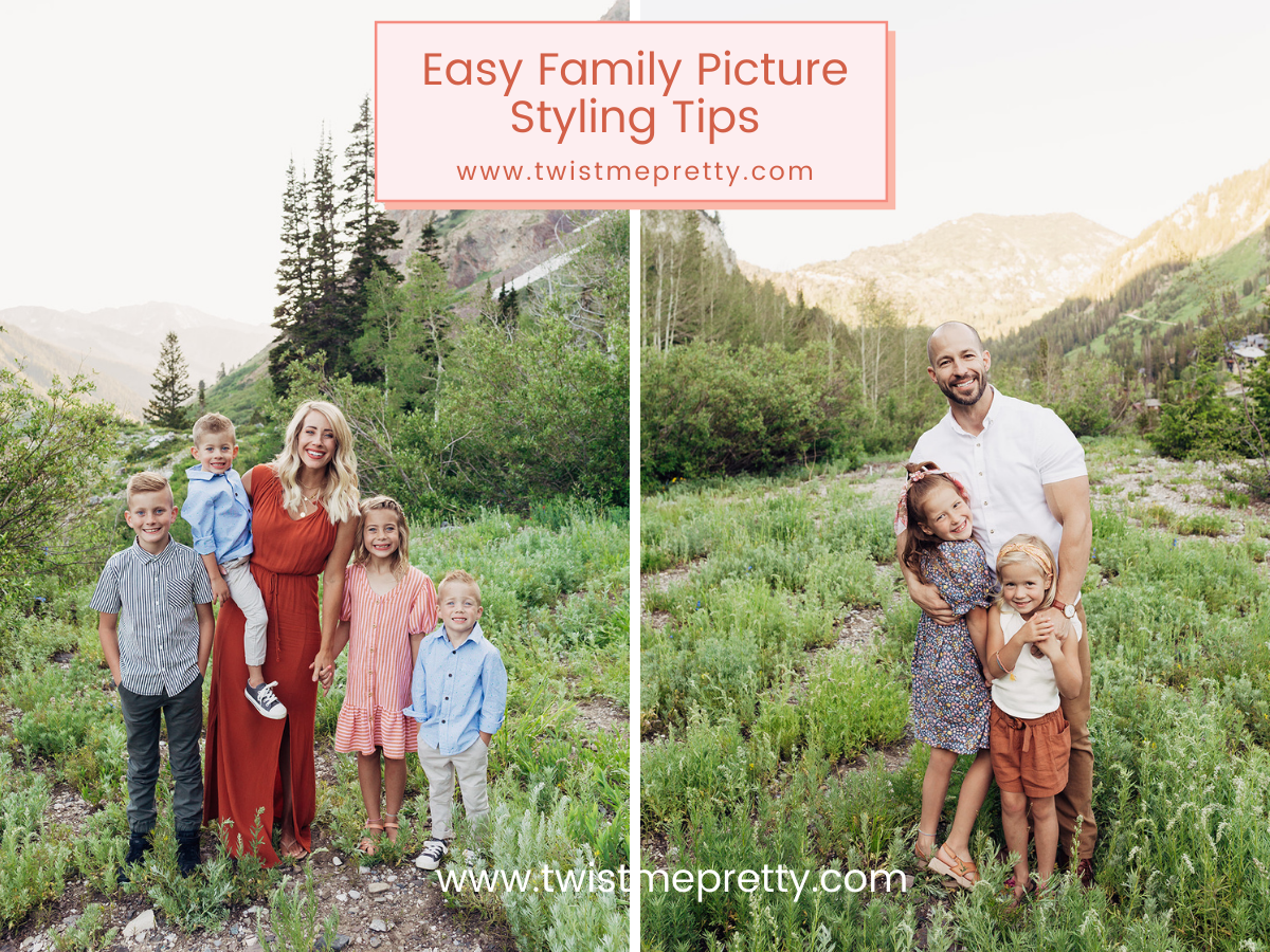 Easy family picture styling tips! www.twistmepretty.com