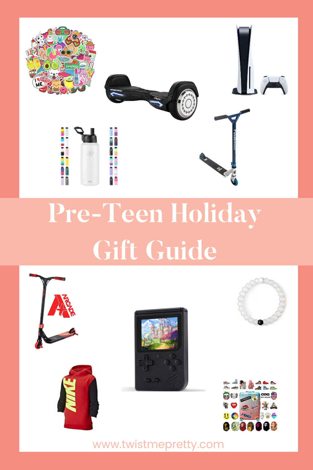 A complete roundup of all of the best gifts for your pre-teen. www.twistmepretty.com