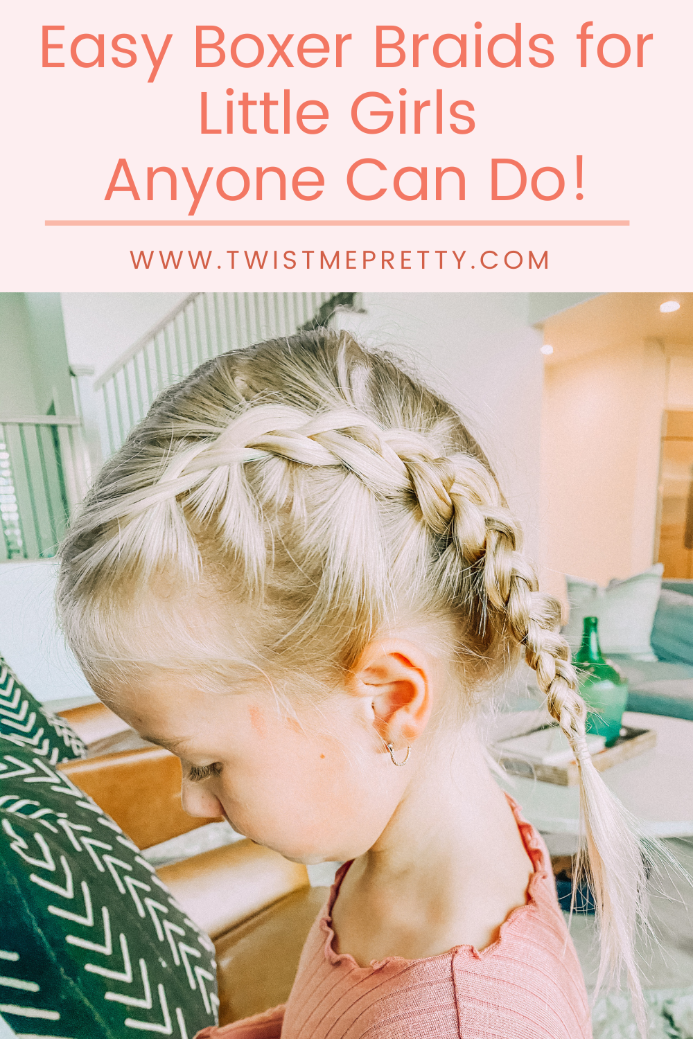 How to French Braid Your Child's Hair - Pigtails & Crewcuts