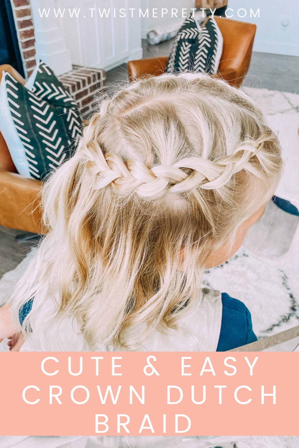 Cute & Easy Crown Dutch Braid www.twistmepretty.com