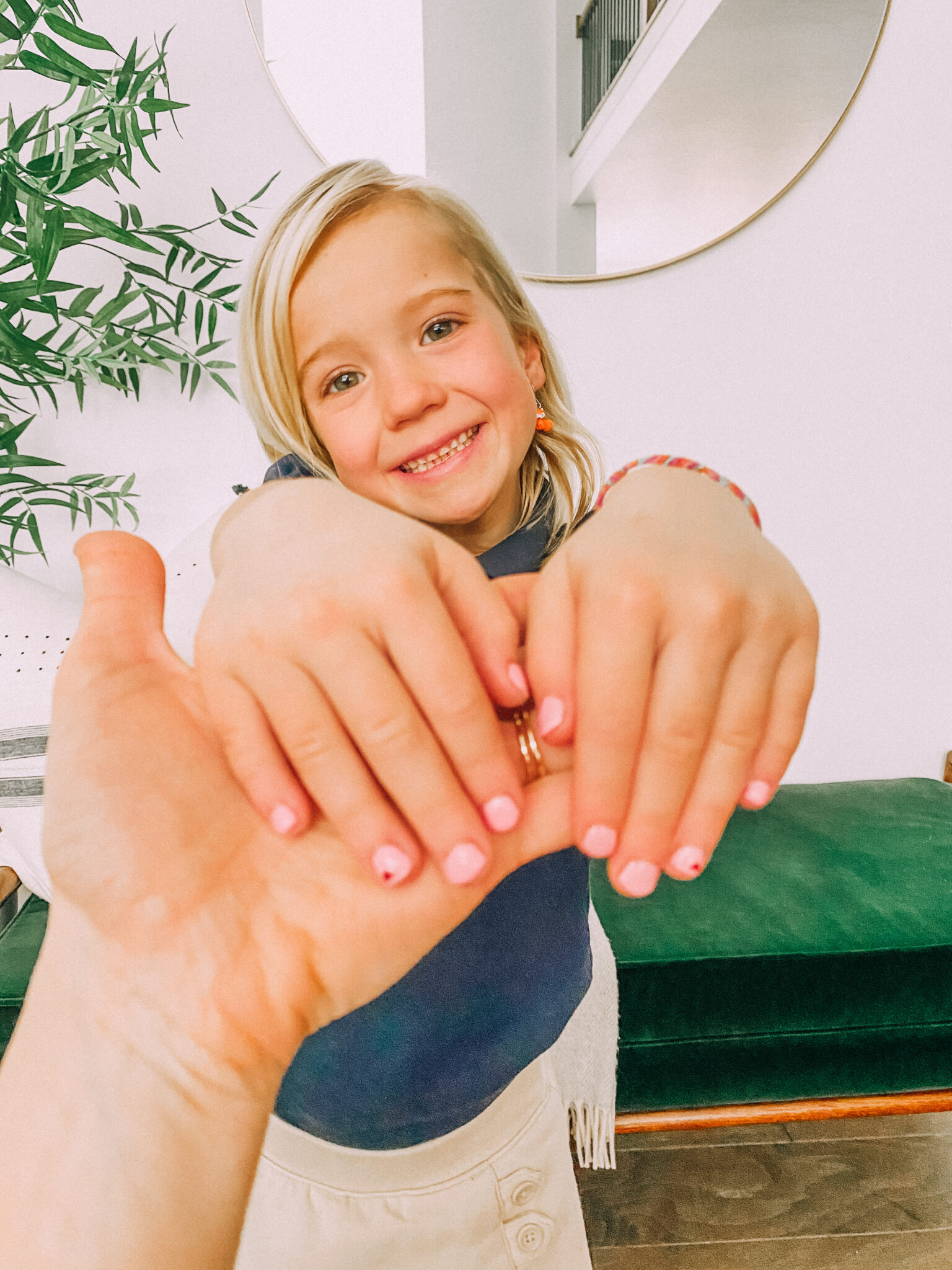 Gorgeous Valentine's Day Gel Nails for little girls www.twistmepretty.com