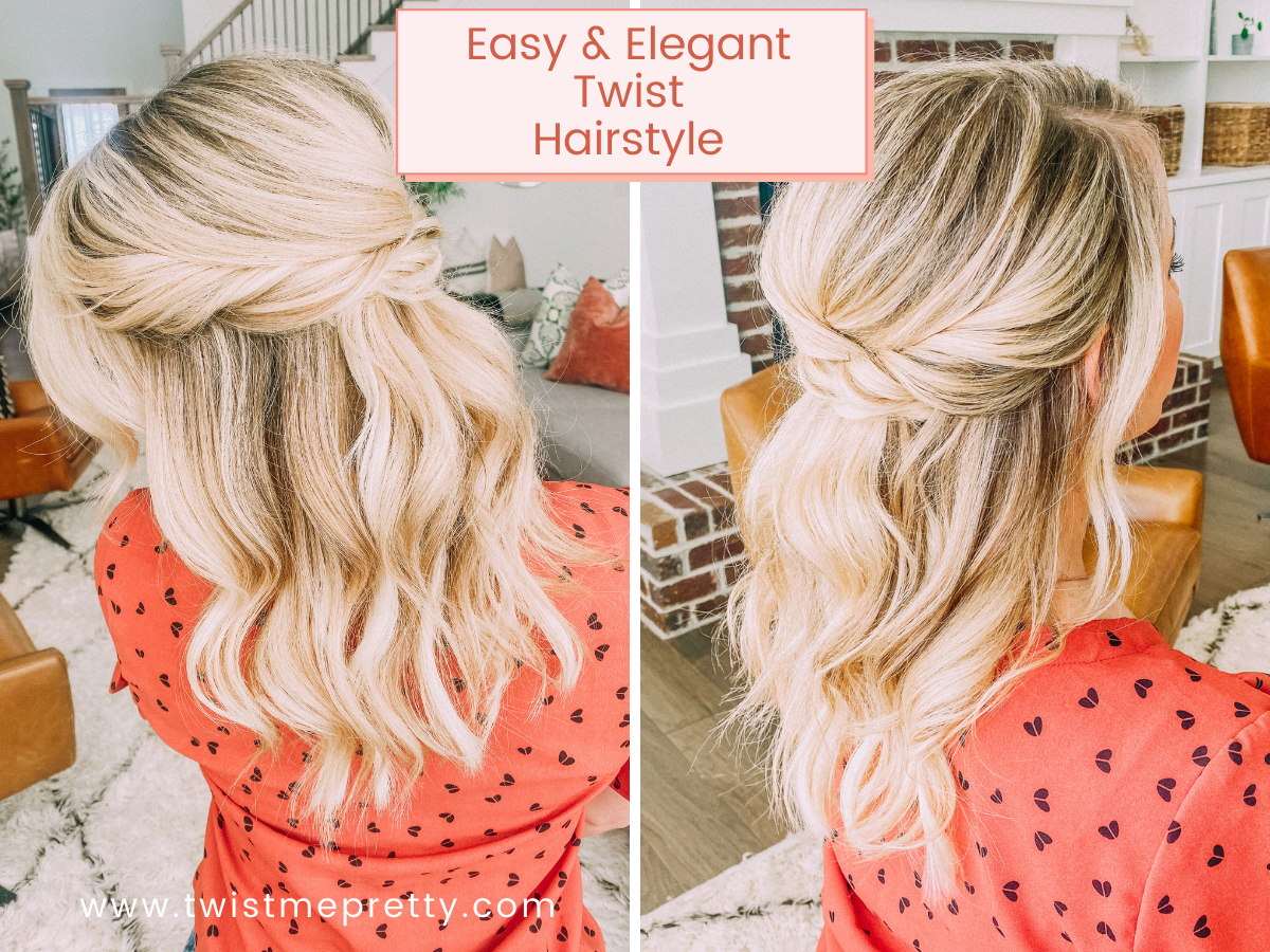 Easy & Elegant Twist Hairstyle www.twistmepretty.com