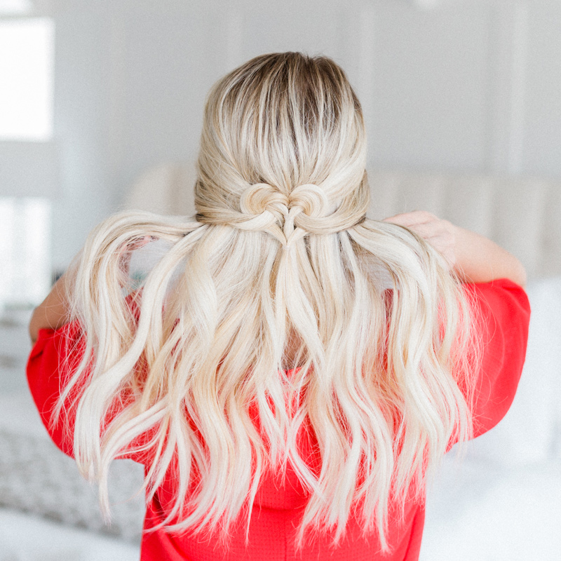 simple and cute hairstyle for valentine's day. www.twistmepretty.com