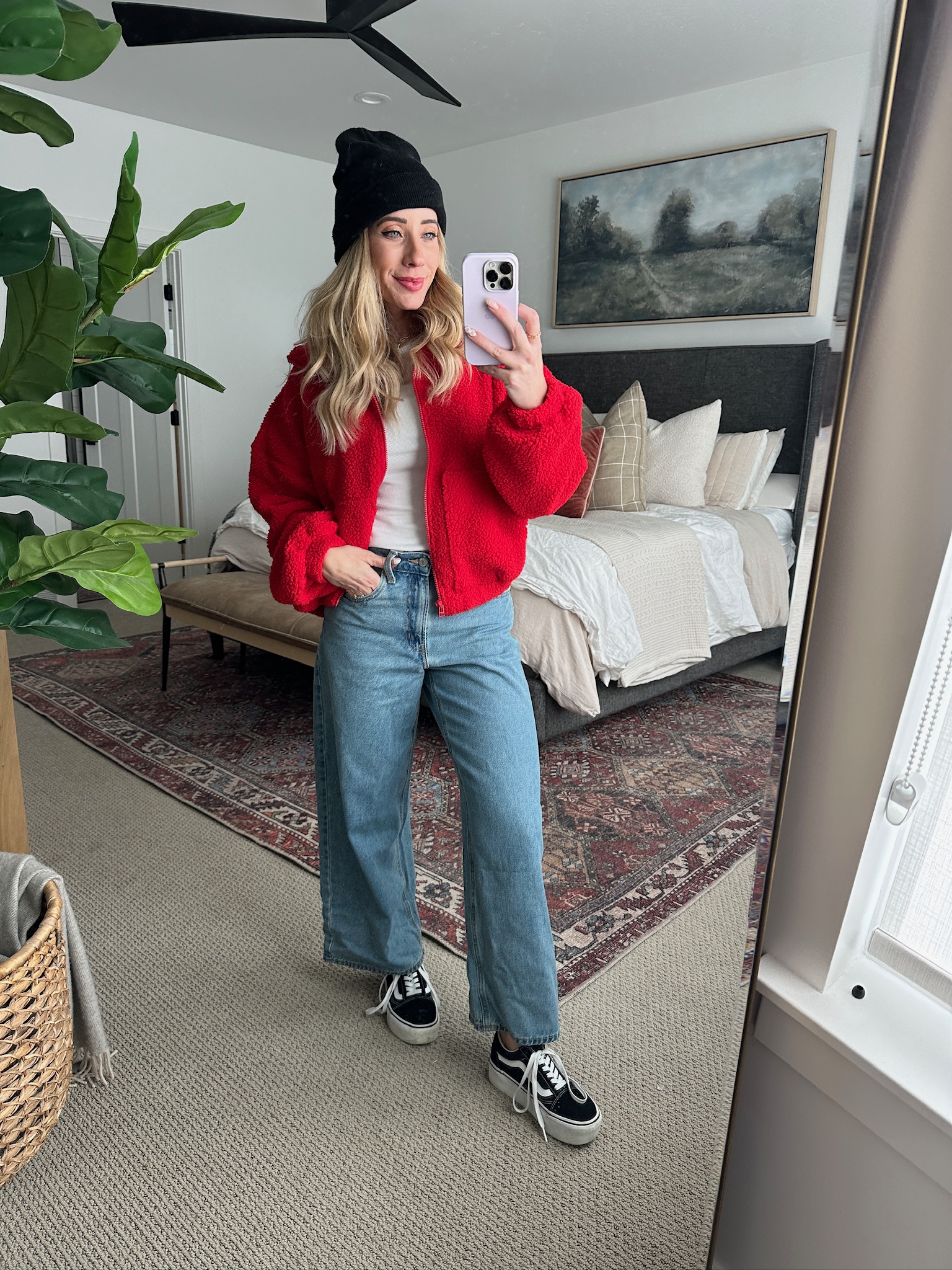 Fleece jeans online old navy